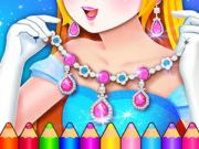 ゲーム塗り絵：ジュエリーデザイン オンライン