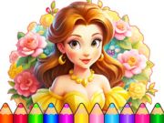 ゲーム塗り絵：フラワードレスアップ オンライン