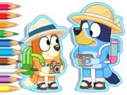 ゲーム塗り絵：Bluey Camping オンライン