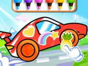 ゲーム塗り絵：レーシングカー オンライン