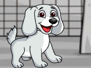 ゲームケージから白い子犬を救出します オンライン