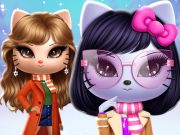 ゲームキティ分隊の冬のドレスアップ オンライン