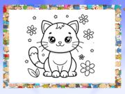 ゲーム美しい猫の塗り絵 オンライン
