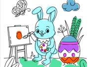 ゲームイースターバニーの塗り絵 オンライン
