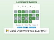 ゲーム動物の単語推測ゲーム オンライン