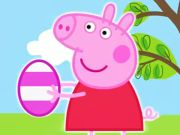 ゲームジグソーパズル：ペッパピッグイースターエッグ オンライン