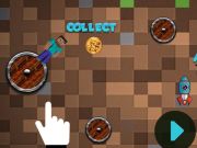 ゲームマインブロックは冒険を回転させて飛ばします オンライン