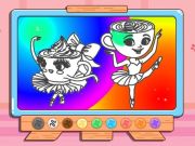 ゲーム塗り絵：Ballerina Cappuccinオンライン