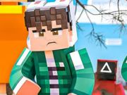 ゲームジグソーパズル：イカゲームMinecraftオンライン
