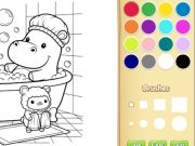 ゲーム子供のための居心地の良い友達の塗り絵オンライン