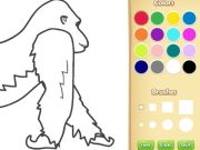 ゲーム子供のためのゴリラの塗り絵オンライン