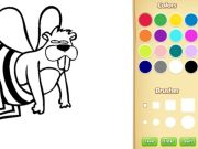 ゲーム子供向けの面白い動物の着色帳オンライン
