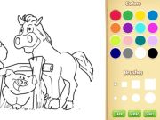 ゲーム子供のための農場の動物の着色本オンライン