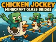 ゲームチキンジョッキー：Minecraft Glass Bridgeオンライン