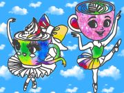 ゲーム子供向けの塗り絵：Ballerina Cappuccinaオンライン