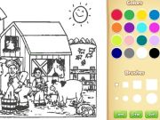ゲーム子供のための農場の着色帳オンライン