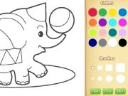 ゲーム子供向けのシンプルな動物の塗り絵オンライン