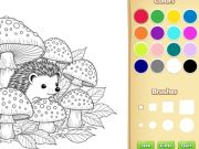 ゲーム子供のための漫画動物の着色帳オンライン