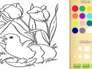 ゲーム子供のための花の塗り絵オンライン