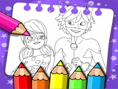 ゲームMiraculous Ladybug Coloring Bookオンライン
