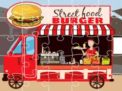 ゲームBurger Trucks Jigsawオンライン