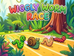 Wiggly Worm Race — 無料オンラインゲーム