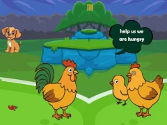 Feed Hungry Hen Family — 無料オンラインゲーム