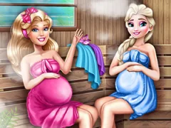 Cute Mommies Pregnant Sauna — 無料オンラインゲーム