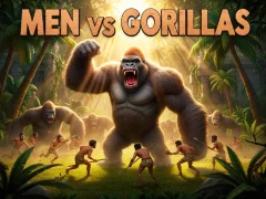 ゲームMen Vs Gorillasオンライン