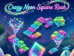 ゲームCrazy Neon Square Rushオンライン