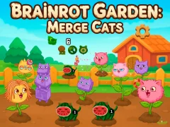 Brainrot Garden. Merge Cats — 無料オンラインゲーム