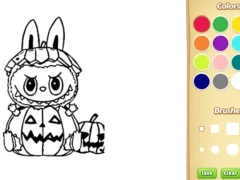 ゲームHalloween Labubu Coloring & Drawing Gameオンライン