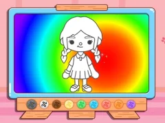 Coloring Book: Toca Boca Girl — 無料オンラインゲーム