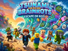 Tsunami For Escape Brainrots — 無料オンラインゲーム