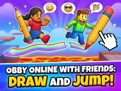 ゲームObby online with friends: Draw and Jump!オンライン