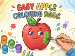 ゲームEasy Apple Coloring Bookオンライン
