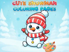 ゲームCute Snowman Coloring Pagesオンライン