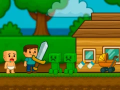 ゲームBaby Noob Help! Steveオンライン