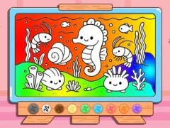 ゲームColoring Book: Kawaii Sea Animalsオンライン
