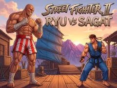 ゲームStreet Fighter II Ryu vs Sagatオンライン