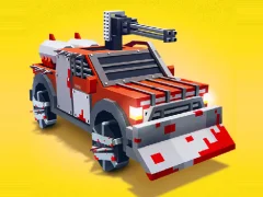 ゲームZombie Derby Blocky Roadsオンライン