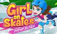 Girl on Skates Paper Blaze — 無料オンラインゲーム