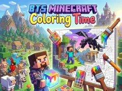 ゲームBTS Minecraft Coloring Timeオンライン