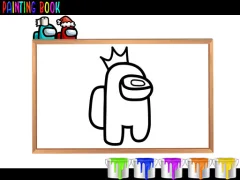 ゲームAmong Them Painting Book!オンライン