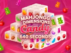 ゲームMahjongg Dimensions Candy 640 secondsオンライン