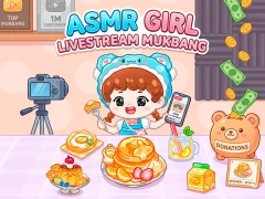 ASMR Girl: Livestream Mukbang — 無料オンラインゲーム