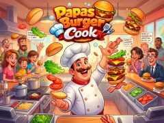 ゲームPapas Burger Cookオンライン