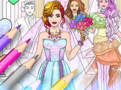 ゲームWedding Coloring Dress Upオンライン