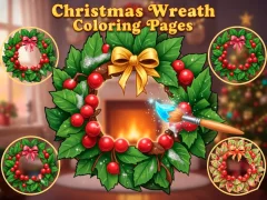 ゲームChristmas Wreath Coloring Pagesオンライン