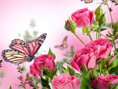 ゲームButterflies Puzzleオンライン